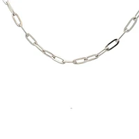 925 Sterling Silver 5.6mm 20" Paperclip Link Chain