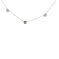 925 Sterling Silver 16-18" Cubic Zirconia Chain