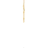925 Gold Plated Sterling Silver 16-18" Cubic Zirconia Chain