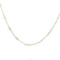 925 Gold Plated Sterling Silver 20-22" Cubic Zirconia Chain
