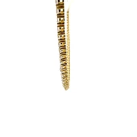 925 Gold Plated Sterling Silver 18" 3mm Cubic Zirconia Chain