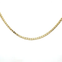 925 Gold Plated Sterling Silver 18" 3mm Cubic Zirconia Chain