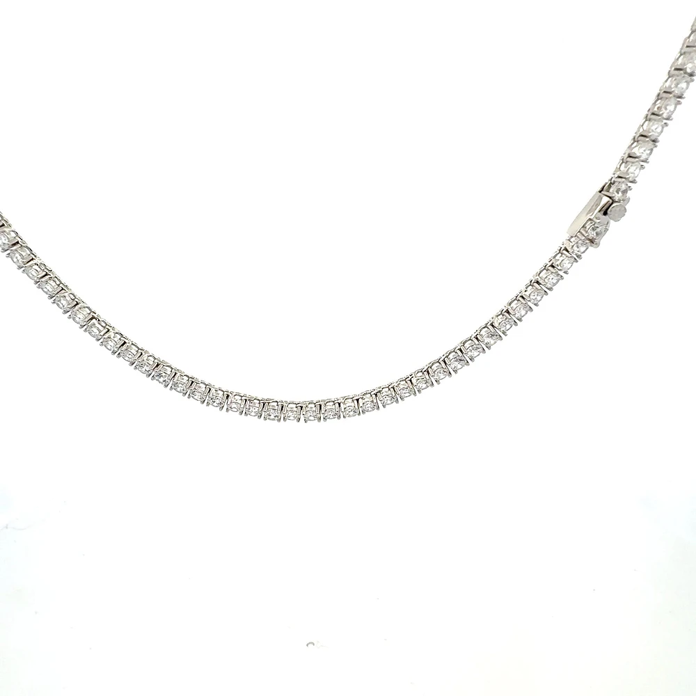925 Sterling Silver 18" 3mm Cubic Zirconia Chain