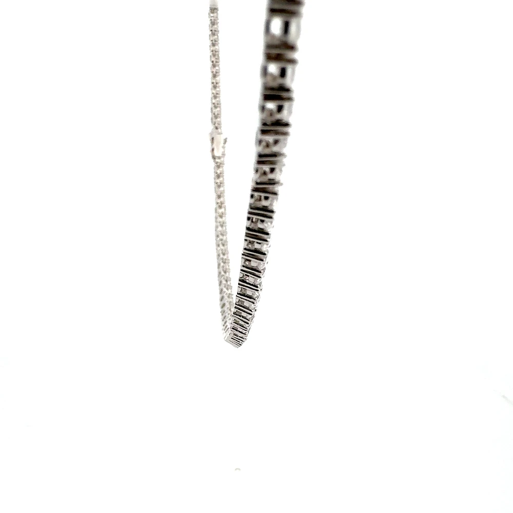 925 Sterling Silver 16" 3mm Cubic Zirconia Chain