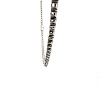 925 Sterling Silver 16" 3mm Cubic Zirconia Chain