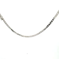 925 Sterling Silver 16" 3mm Cubic Zirconia Chain