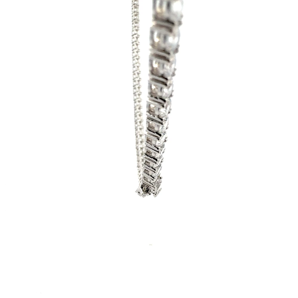 925 Sterling Silver 20" 4mm Cubic Zirconia Chain