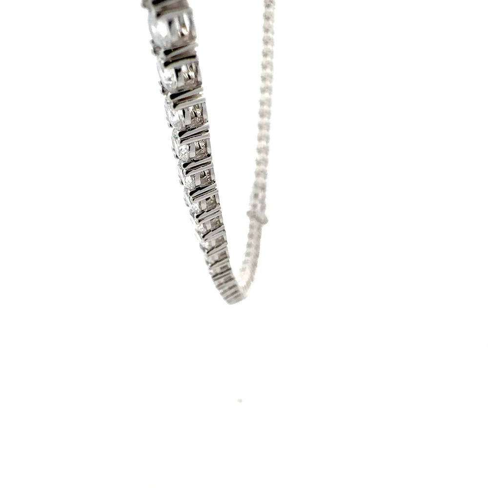 925 Sterling Silver 20" 4mm Cubic Zirconia Chain