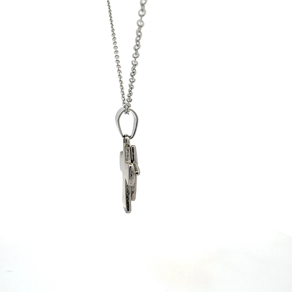 Stainless Steel 23X15mm Cross Pendant - 18"