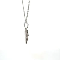 Stainless Steel 23X15mm Cross Pendant - 18"
