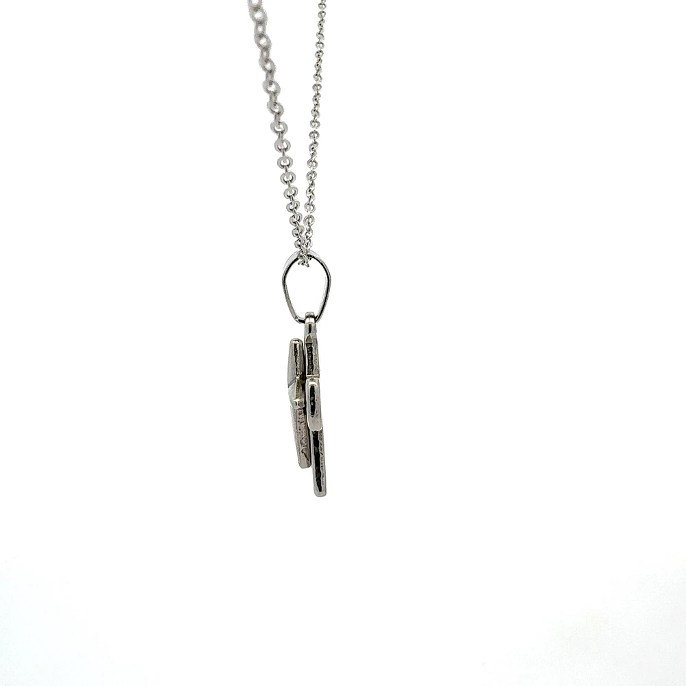 Stainless Steel 23X15mm Cross Pendant - 18"