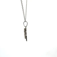 Stainless Steel 23X15mm Cross Pendant - 18"