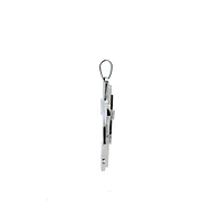 Stainless Steel 57x38mm Cross Pendant
