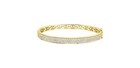 10K Yellow Gold 2.55cttw Diamond Bangle