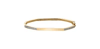 10K Yellow Gold 0.20 cttw Diamond Bangle