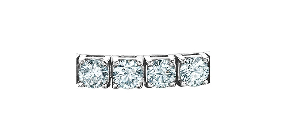 14K Lab Grown 10.00cttw Round Brilliant Cut Diamond Tennis Bracelet - Gold