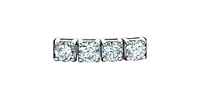 14K Lab Grown 3.00cttw Round Brilliant Cut Diamond Tennis Bracelet - Gold