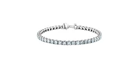 14K Lab Grown 10.00cttw Round Brilliant Cut Diamond Tennis Bracelet - Gold