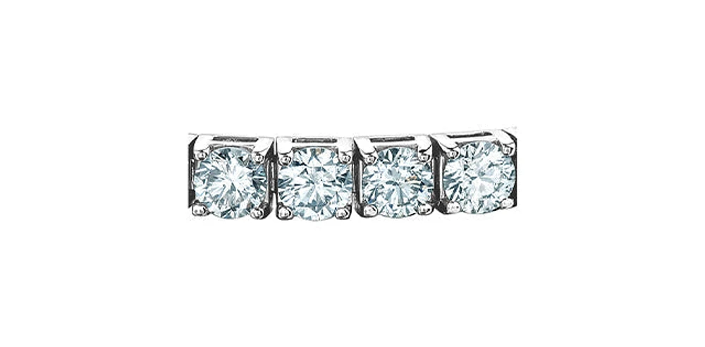 14K Lab Grown 15.00cttw Round Brilliant Cut Diamond Tennis Bracelet - Gold