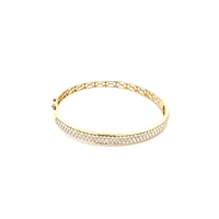 10K Yellow Gold 2.55cttw Diamond Bangle