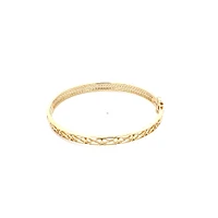 10K Yellow Gold 2.55cttw Diamond Bangle