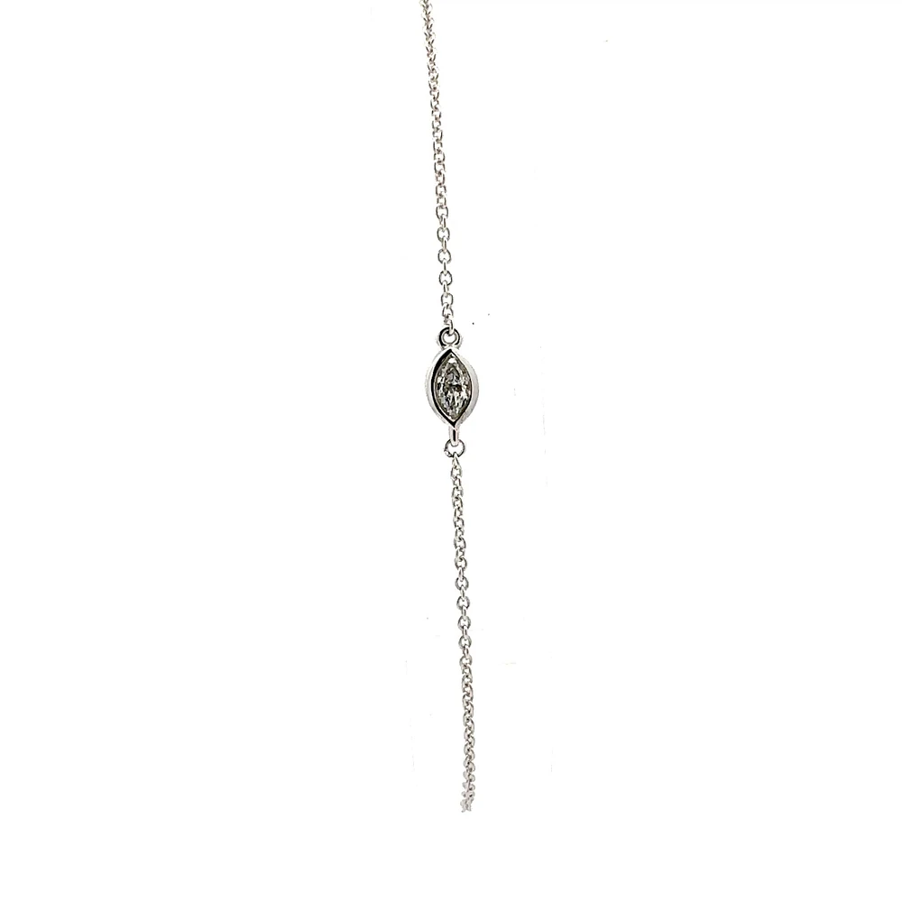 10K Gold Lab Grown Diamond reversible Motif Bracelet - / Pear