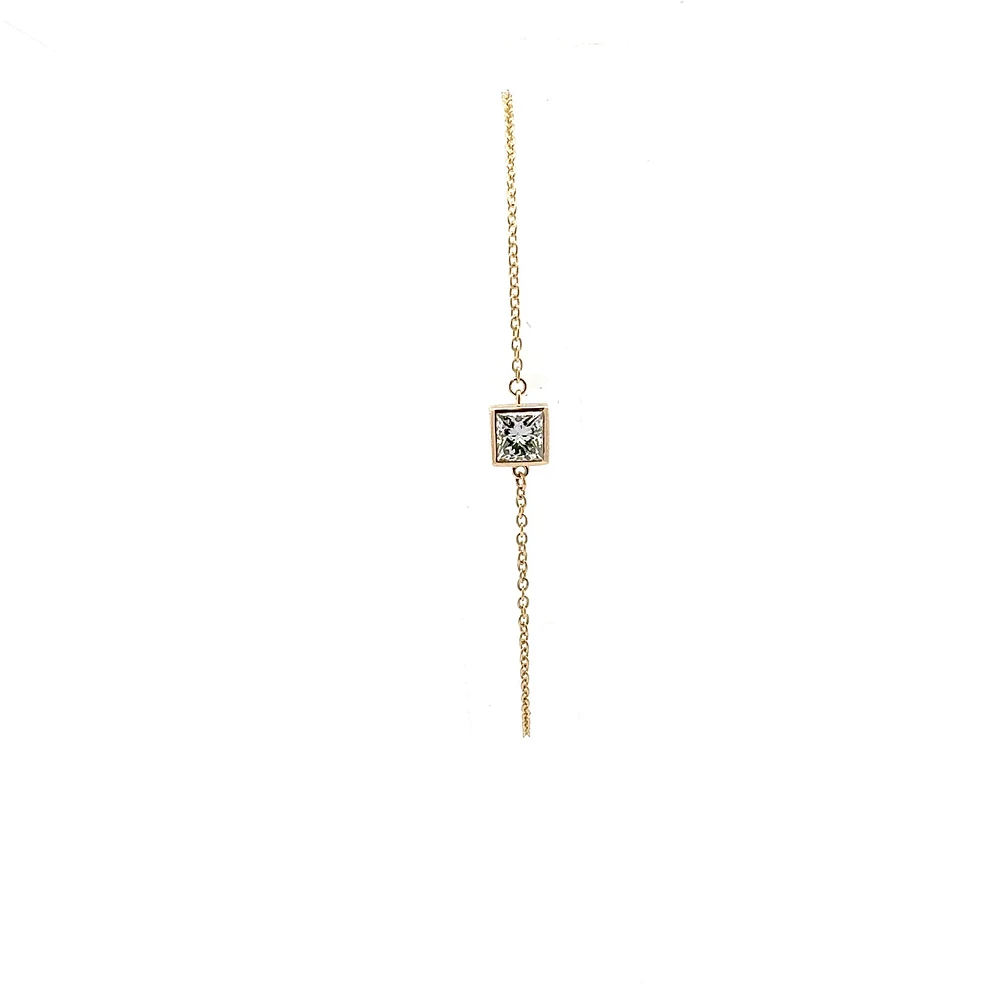10K Gold Lab Grown Diamond reversible Motif Bracelet - / Pear