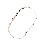 14K White Gold Ruby and Diamond Bracelet