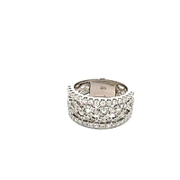 14K White Gold 1.04 cttw White Diamond Ring