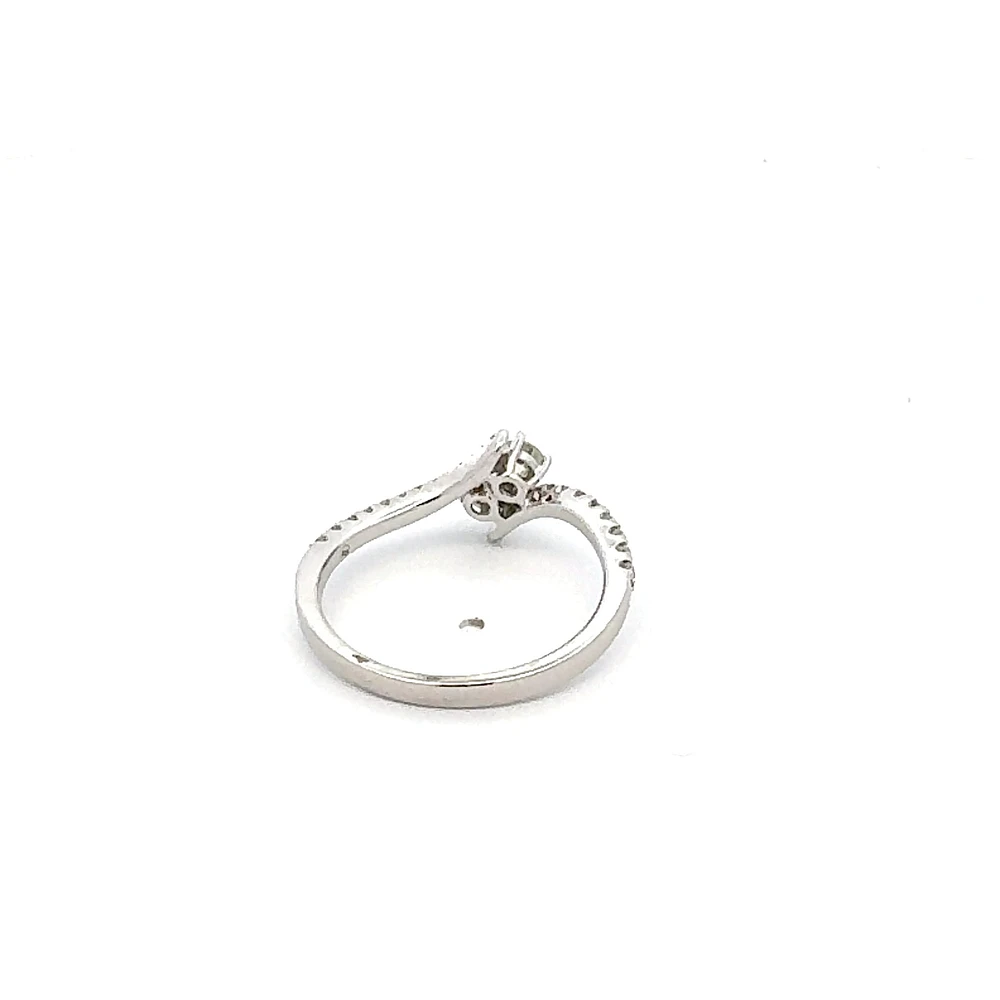 14K White Gold 0.45 cttw White Diamond Ring