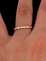 10K Yellow Gold 0.075cttw Diamond Infinity Ring