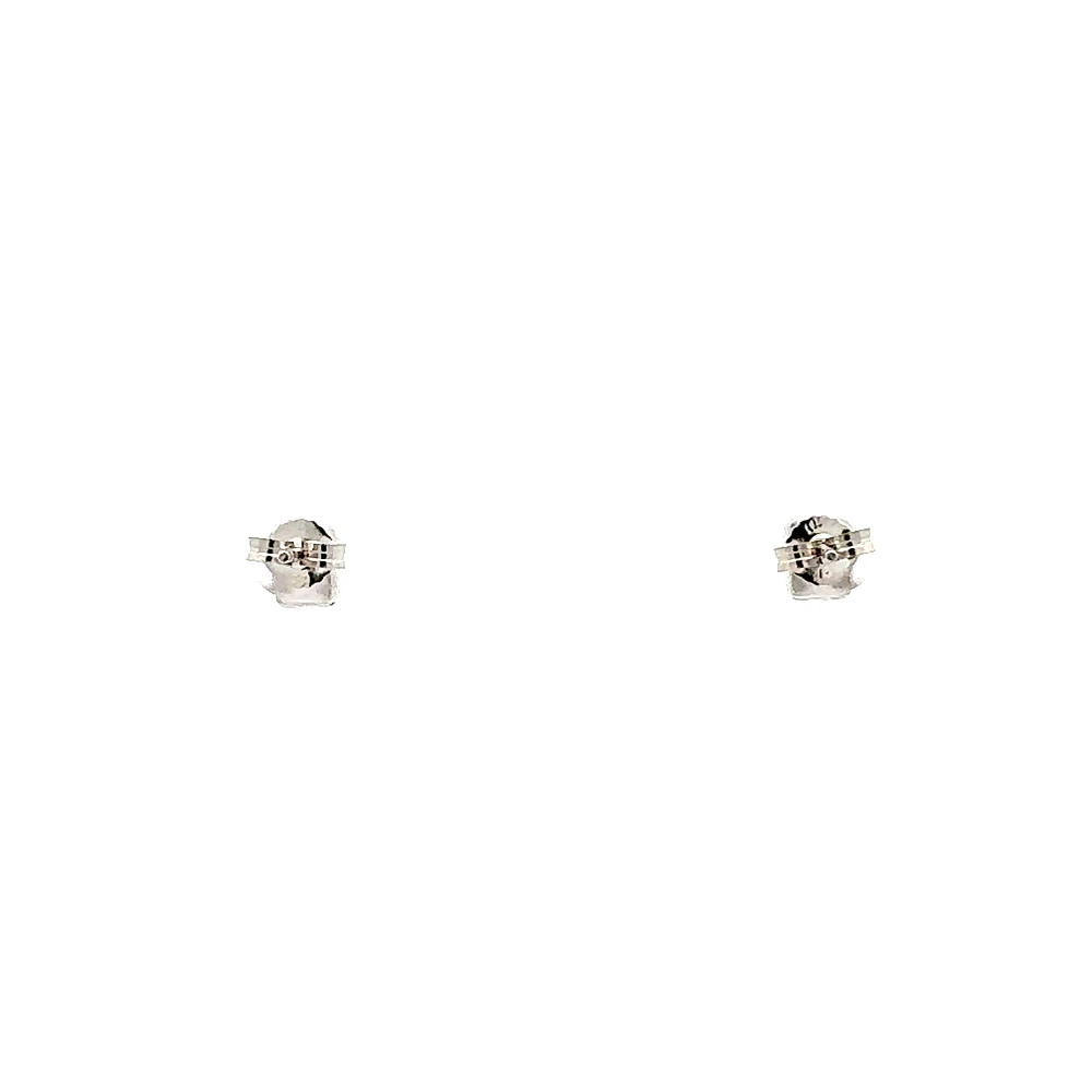 10K White Gold 0.46cttw Lab Grown Emerald Cut Diamond Earrings