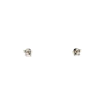 10K White Gold 0.46cttw Lab Grown Emerald Cut Diamond Earrings