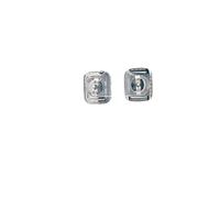 14K White Gold 1.48 cttw White Diamond Earrings