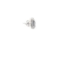 14K White Gold 1.48 cttw White Diamond Earrings