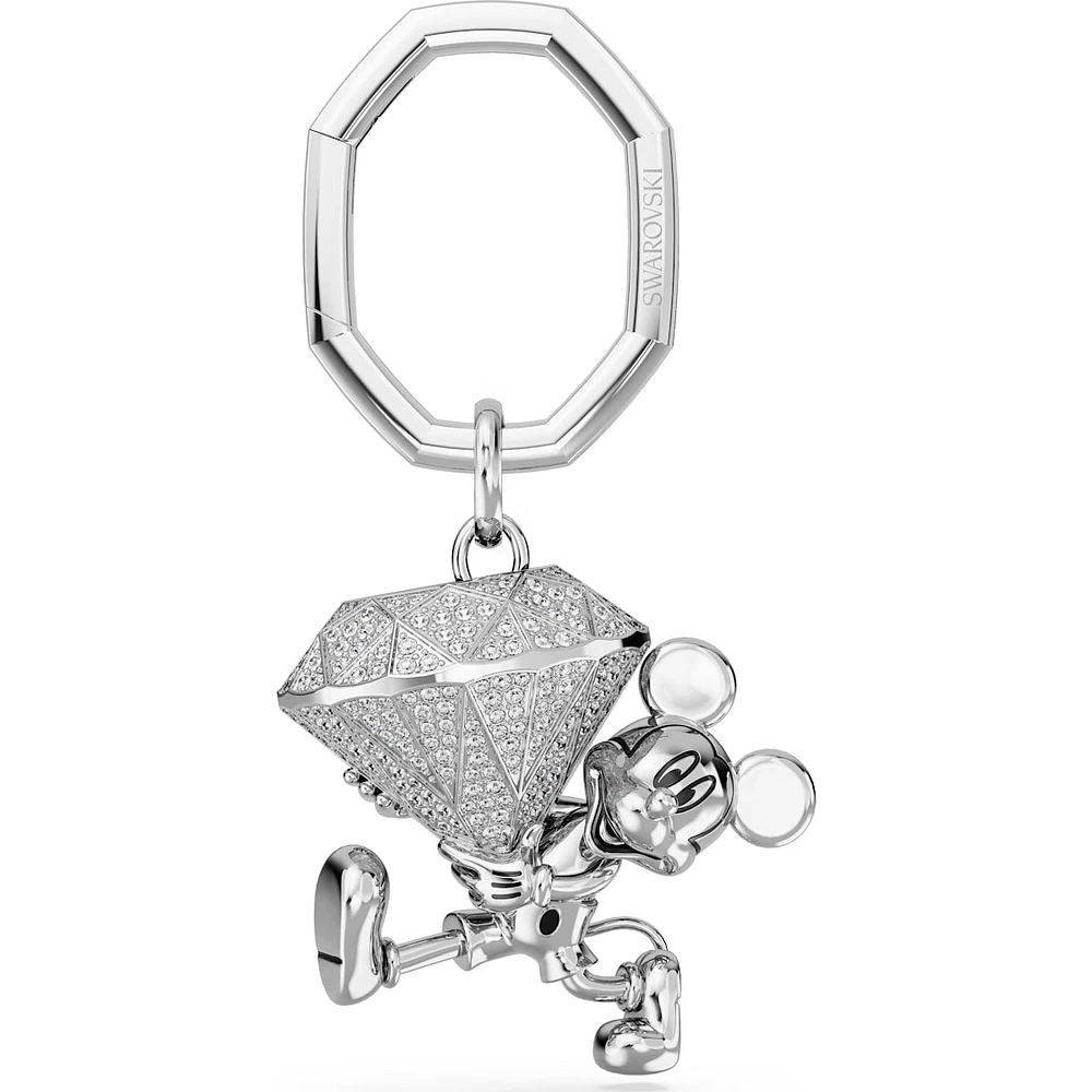 Swarovski Disney 100: Mickey Mouse Keyring White 5670082 - Discontinued