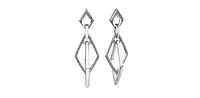 10K White Gold 0.25cttw Diamond Earrings