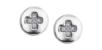 10K White Gold 0.05cttw Diamond Earrings