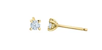 14K Yellow Gold 0.40cttw Lab Grown Diamond Stud Earrings