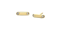 10K Yellow Gold 0.06cttw Diamond Earrings
