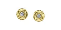 10K Yellow Gold 0.04 cttw Diamond Stud Earrings