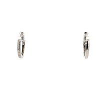 10K Gold 0.05 cttw Diamond Hoop Earrings - Yellow Gold