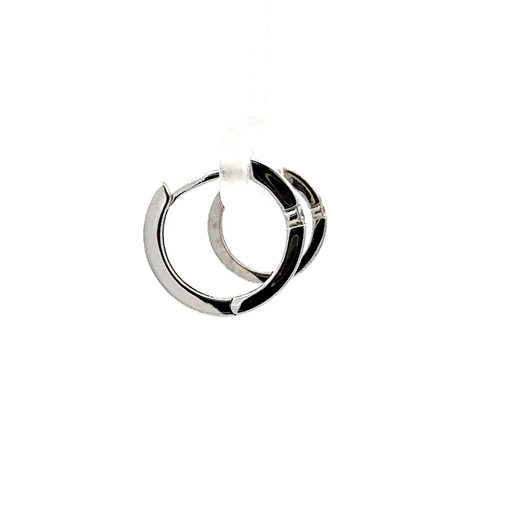 10K Gold 0.05 cttw Diamond Hoop Earrings - Yellow Gold