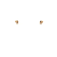 10K Lab Grown Diamond Bezel Stud Earrings - Gold / Pear