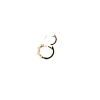 10K Yellow Gold 0.20cttw Diamond Hoop Earrings