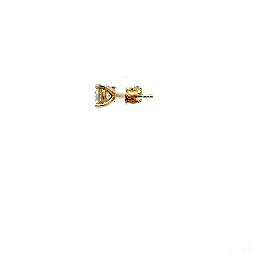 14K Yellow Gold 1.00cttw Lab Grown Diamond Stud Earrings