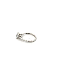 14K Lab Grown 0.50-3.00cttw Four Claw Diamond Ring - Gold / Carat Weight Round Brilliant