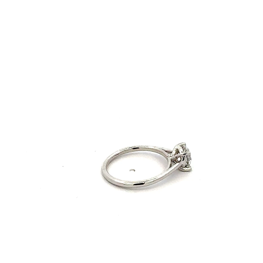14K Lab Grown 0.50-3.00cttw Four Claw Diamond Ring - Gold / Carat Weight Round Brilliant