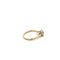 14K Yellow Gold 1.00cttw Lab Grown Oval Diamond Engagement Ring - /