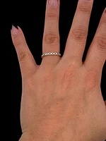 10K White or Yellow Gold Infinity Ring - /